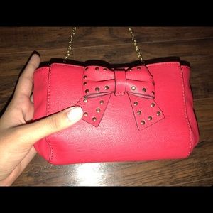 RED BETSEY JOHNSON CROSSBODY PURSE